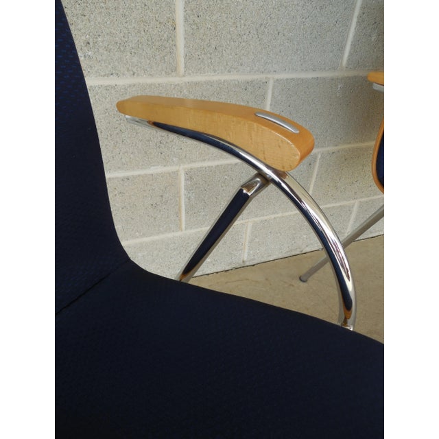 Thonet Chrome & Bent Wood Chairs - Set of 6 For Sale In Philadelphia - Image 6 of 9