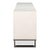 Contemporary Credenza, 94" - Embossed White Leather on Iron Base For Sale - Image 4 of 11