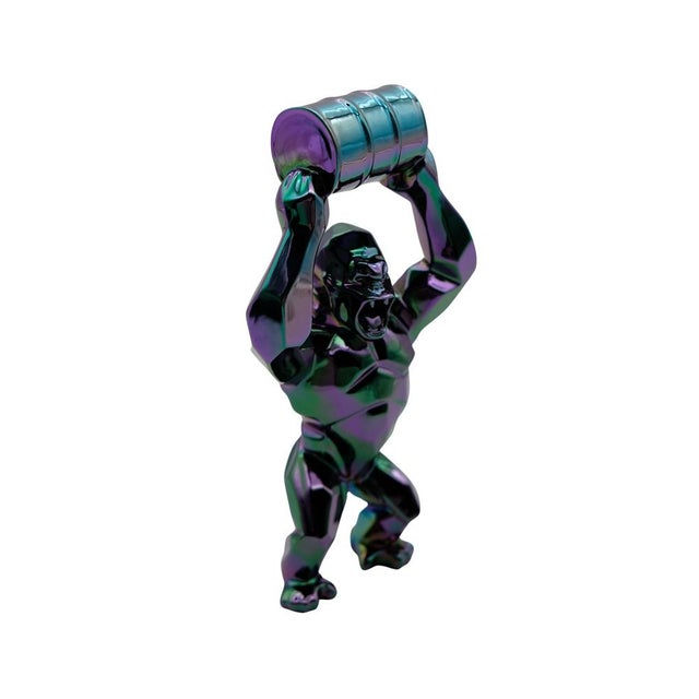Contemporary Resin Kong Oil Spirit from Richard Orlinski For Sale - Image 3 of 8