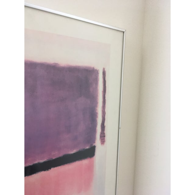 Abstract Expressionism Vintage "Rothko 1903-1970 Retrospective" Silver Finish Metal Framed Exhibition Poster, 1949 For Sale - Image 3 of 13