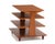 A Mid Century magazine tree in the style of the iconic Edward Wormley for Dunbar model 4765. This piece features four...