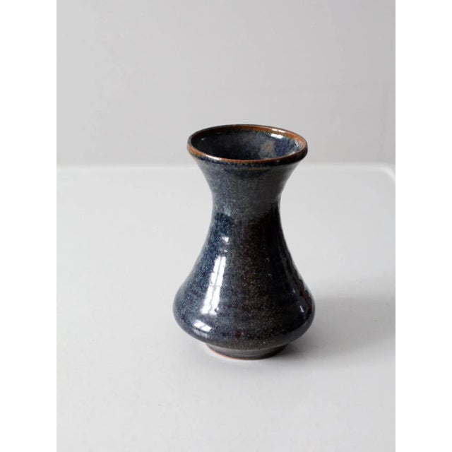 Late 20th Century Vintage Studio Pottery Vase For Sale - Image 5 of 9