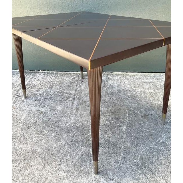 Tommi Parzinger Vintage Tommi Parzinger Extendable Dining Table For Sale - Image 4 of 14