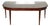 Vintage Myrtle Desk Co. Georgian Style Mahogany Curved Hunt Table / Executive Desk For Sale