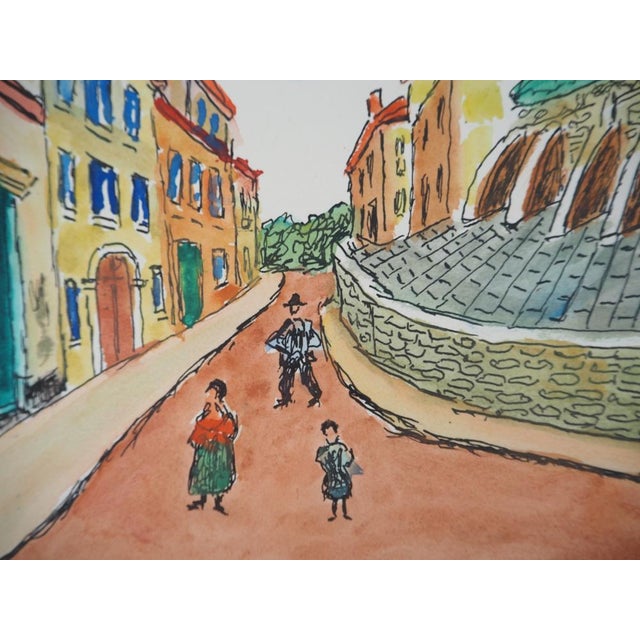 Elisée Maclet, The Ramparts, Watercolor, Early 20th Century For Sale - Image 5 of 8