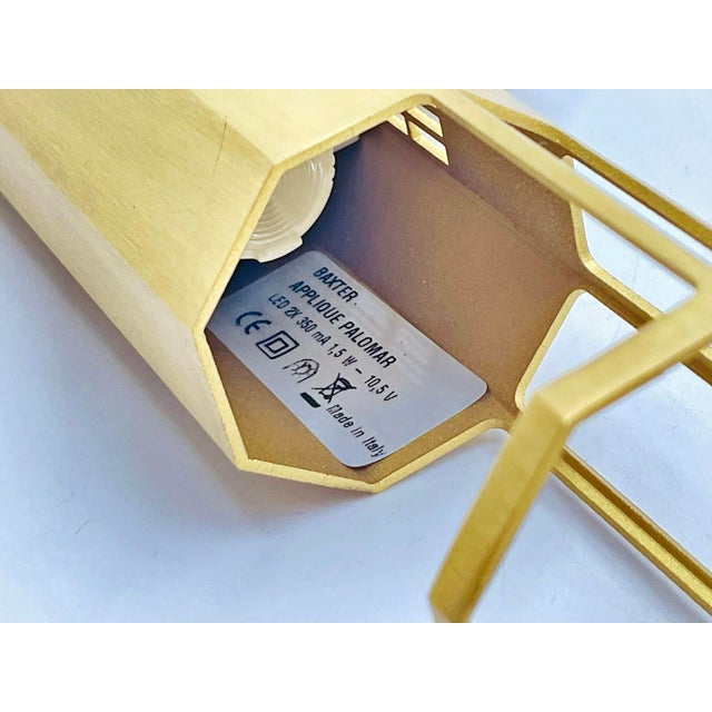 Pair Baxter "Palomar" Brass Sconces by Pietro Russo, Italian Modern Lights For Sale - Image 16 of 18