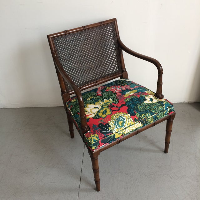 Vintage Faux Bamboo Accent Chair Chairish