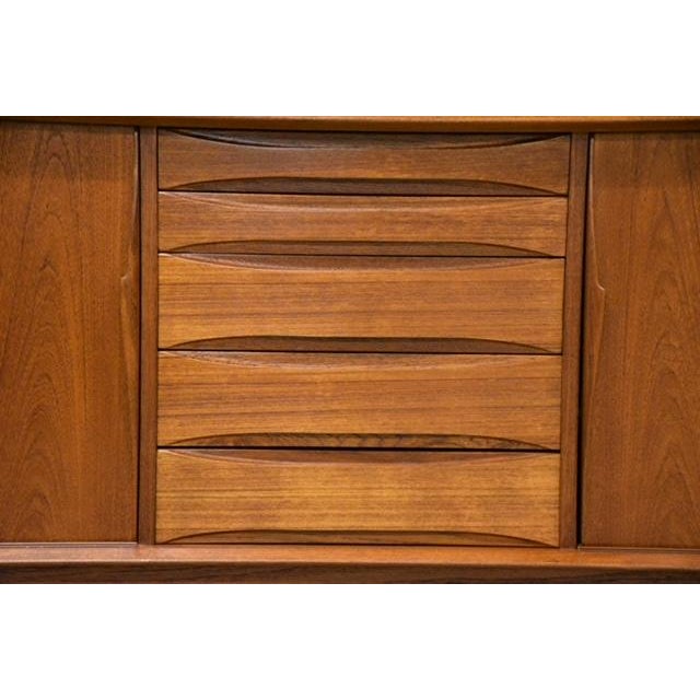 1960s Refinished Arne Vodder for Skovby 86” Teak Credenza For Sale - Image 11 of 13