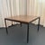 Metal 1960s Mid-Century Modern Florence Knoll Square T-Angle Faux Wood Coffee Table For Sale - Image 7 of 8