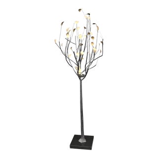 Giacometti Bronze & Brass Bird Tree Sculpture For Sale