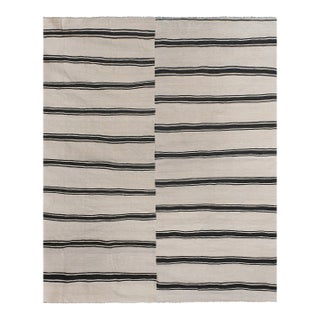 Mid-20th Century Handmade Turkish Flatweave Kilim Gallery Rug 10'3'' X 11'8'' For Sale