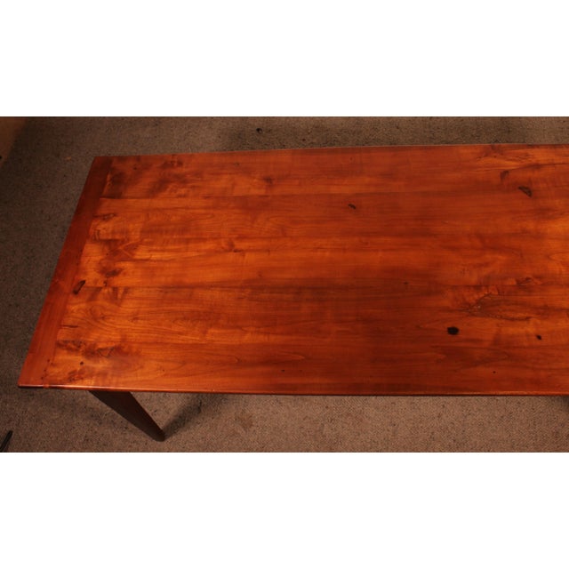 Antique Refectory Table in Cherry Wood, 1800s For Sale - Image 11 of 12