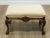 Traditional Sherrill Georgian Style Carved Claw Foot Ottoman For Sale - Image 3 of 13