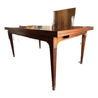 Random Harvest Lyon Walnut Refectory Dining Table For Sale