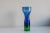 Mid-Century Modern Scandinavian Bright Blue and Emerald Green Glass Vase from Borgström Åseda, Sweden For Sale - Image 9 of 11