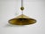 1970s Cone Shaped Brass Pendant Lamp with Counterweight attributed to Florian Schulz, 1970s For Sale - Image 5 of 14
