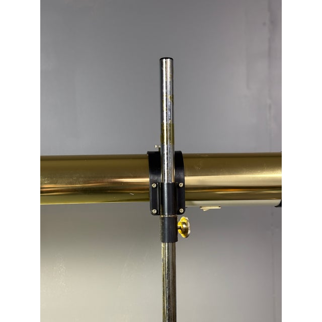 Metal Brass Tubular Desk Lamp by Göran Pehrson for Ateljé Lyktan, Sweden, 1978 For Sale - Image 7 of 18