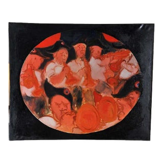 French Mid-Century "The Polytechnique Students" Painting by Bernard Cornille For Sale