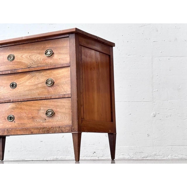 Early 20th Century Antique Neoclassical Chest of 3 Drawers For Sale - Image 10 of 17
