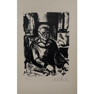 Arbit Blatas, Lithuanian French Artist Arbit Blatas Lithograph Raoul Dufy School of Paris, 1962 For Sale