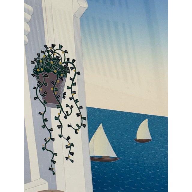 Blue Thomas McKnight “Martha’s Vineyard” Limited Edition Serigraph For Sale - Image 8 of 12