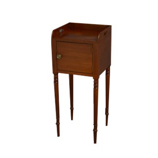 Regency Mahogany Bedside Table For Sale