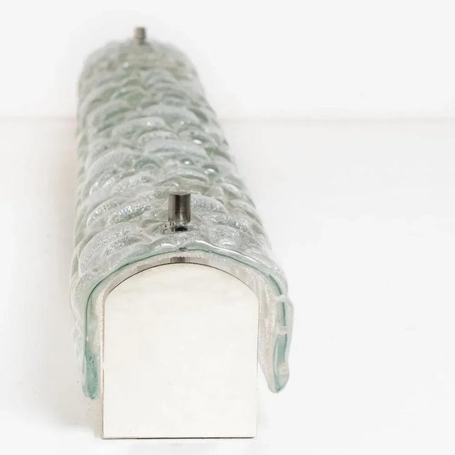 White Clear Bubbled Glass Wall Lights from Hillebrand, 1960s, Set of 2 For Sale - Image 10 of 13