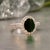Green Natural Emerald Diamond Ring 6.5 14k White Gold 9.31 TCW Certified For Sale - Image 8 of 13