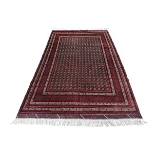 Afghan Turkmen Khamyab Hand-Knotted Wool Rug, Allover Pattern, 10'1" X 6'6" For Sale