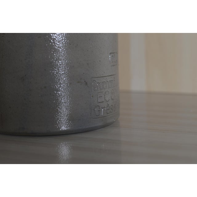 Blue Antique Patinated Terracotta Vase, Southern France, 1890s For Sale - Image 8 of 12
