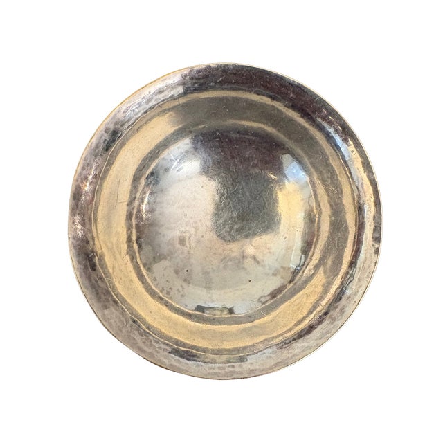 1940s Art Deco Georg Jensen Sterling Silver Salts, Model - Pair For Sale In Charleston - Image 6 of 7