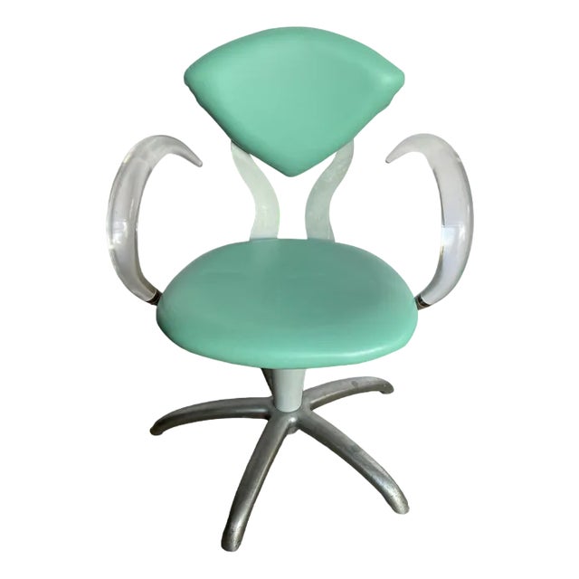 Skai Swivel Hair Chair with Acrylic Glass, 1970s For Sale