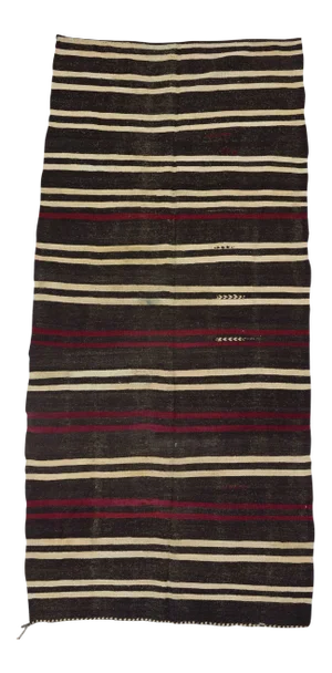 Vintage Striped Goat Hair Kilim Rug - 4'9" x 10'5"