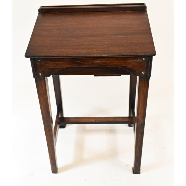 Victorian Mahogany Childrens School Desk, 1890s For Sale - Image 6 of 6