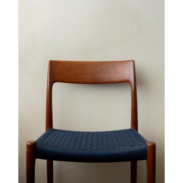 Danish Modern Teak Dining Chairs Model 77 by Niels Otto Møller for j.l. Møllers Møbelfabrik, Denmark, 1960s, Set of 6 For Sale - Image 10 of 18