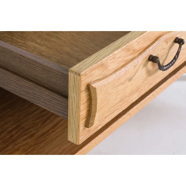 Henning Kjaernulf Style of Kjaernulf Danish Oak Cabinet C. 1970s For Sale - Image 4 of 11