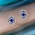 Diamond Sapphire Earrings 14k Gold 3.24 TCW Certified For Sale In New York - Image 6 of 18