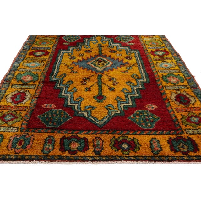 Vintage Tribal Kurdish Rug Runner - 03'09 X 11'04 For Sale - Image 4 of 9