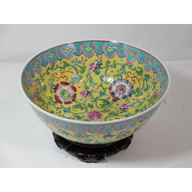 Ceramic 1960s Acf Japanese Hand Painted Bowl and Stand - 2 Pieces For Sale - Image 7 of 7