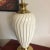 1970s 1970s Brass and White Ceramic Reticulated Lamp For Sale - Image 5 of 7