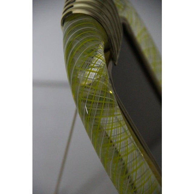Yellow Murano Glass Filigree Frame, 2000s For Sale - Image 15 of 18