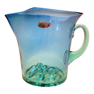 Blenko Specialty Line Big Sky Pitcher 1980s For Sale