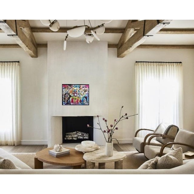 Modern Love Scared Original Painting by Reza Afrookhteh For Sale - Image 3 of 3