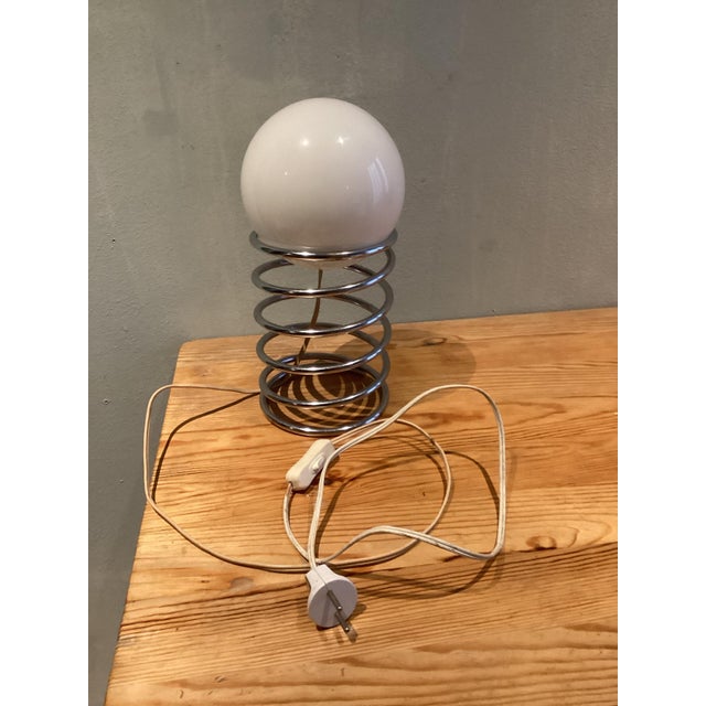 Metal Spiral Spring Lamp, 1970 For Sale - Image 7 of 7
