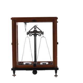 Analogue Scale in Teca by Galileo Sartorius, Milan For Sale