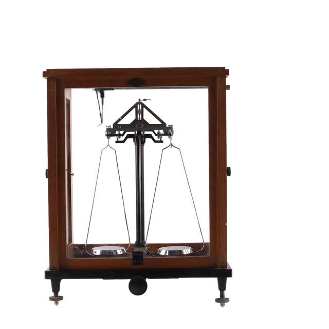 Analogue Scale in Teca by Galileo Sartorius, Milan For Sale