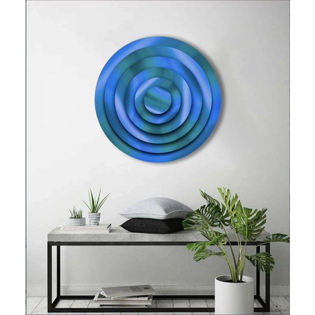 Sumit Mehndiratta, Layered Optics 4, 2022, Mixed Media on Wood Panel, in Flawless conditions. Designed from 2000 This...