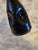 Beautiful glazed stoneware vessel in earth tones. The slender form ends in a wide mouth with handpainted crane in a gold...