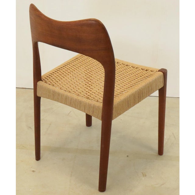 Mid-Century Logster Dining Room Chairs by Arne Hovmand Olsen for Mogens Kold, Set of 4 For Sale - Image 4 of 11