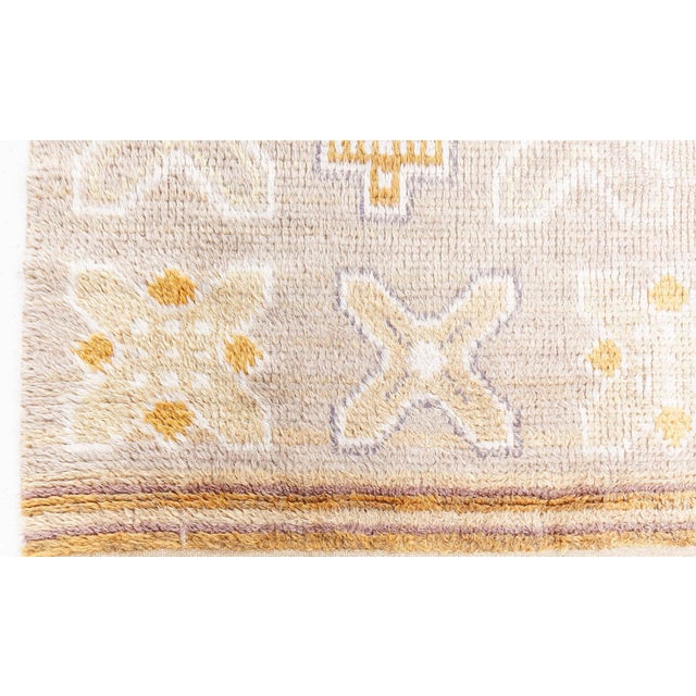 Mid-Century Modern Doris Leslie Blau Vintage Swedish Pile Rug For Sale - Image 3 of 9
